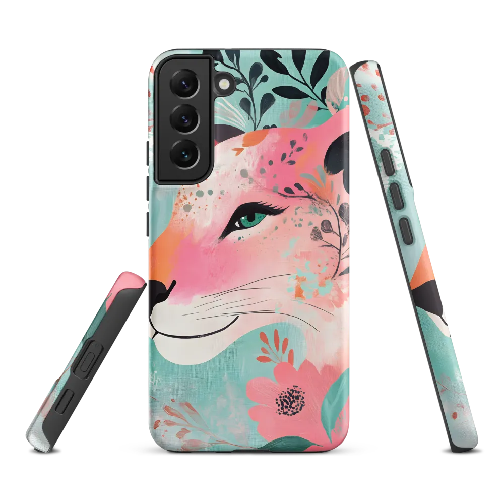 Whimsical Majesty: A Floral Lion