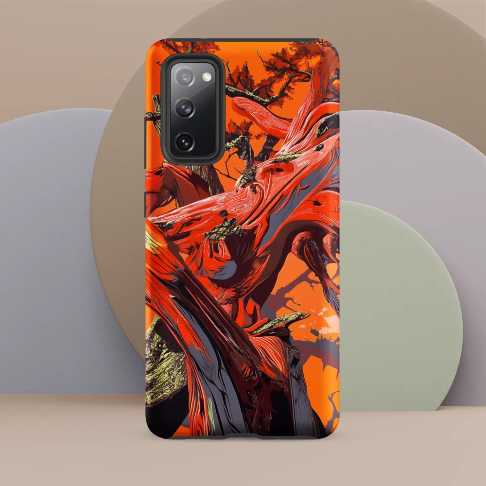 Life in Motion: An Abstract Tree | Phone Case |  S20 FE | Tough Case | Matte