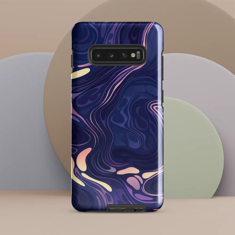 Serene Waves of Color | Phone Case |  S10 Plus | Tough Case | Glossy