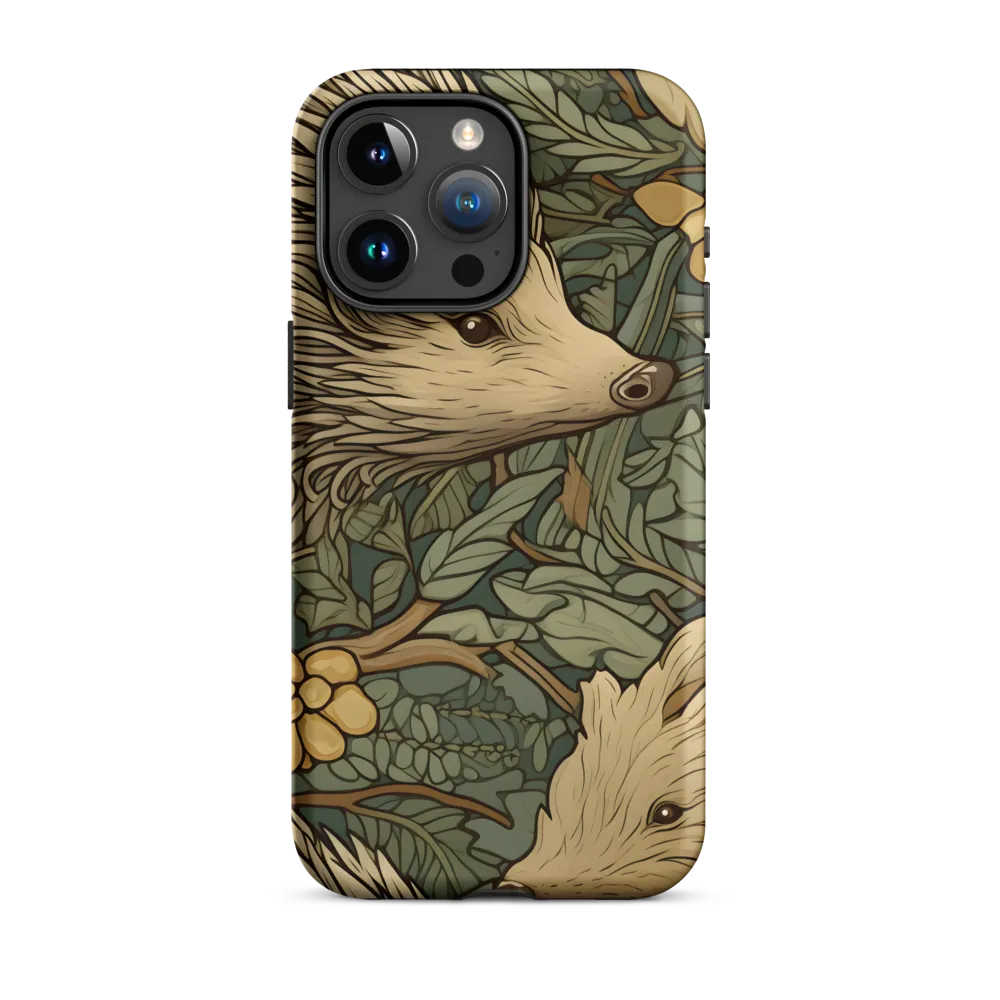 Whimsical Hedgehog Garden | Phone Case |  15 Pro Max | Tough Case | Matte