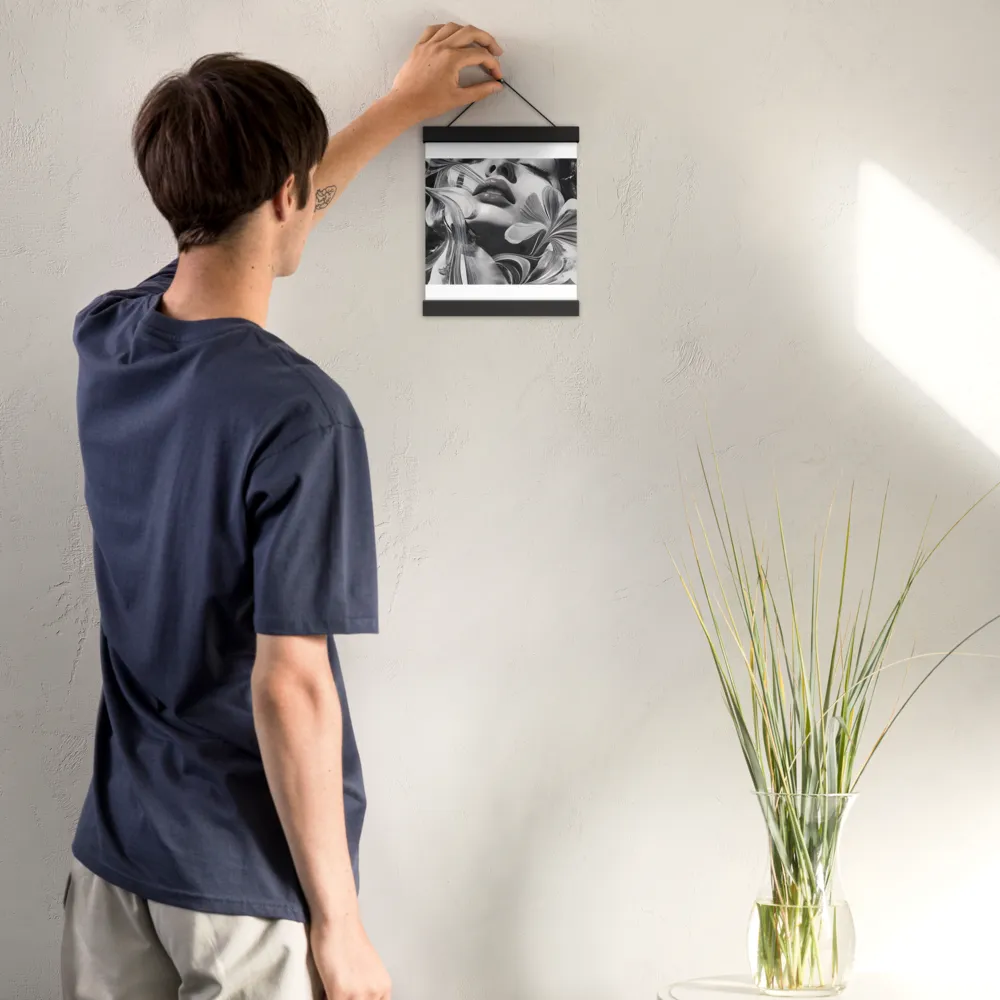 Harmony of Flows | Poster With Black Wood Hanger | 8″×10″