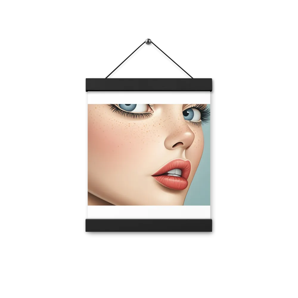 Intriguing Elegance | Poster With Black Wood Hanger | 8″×10″