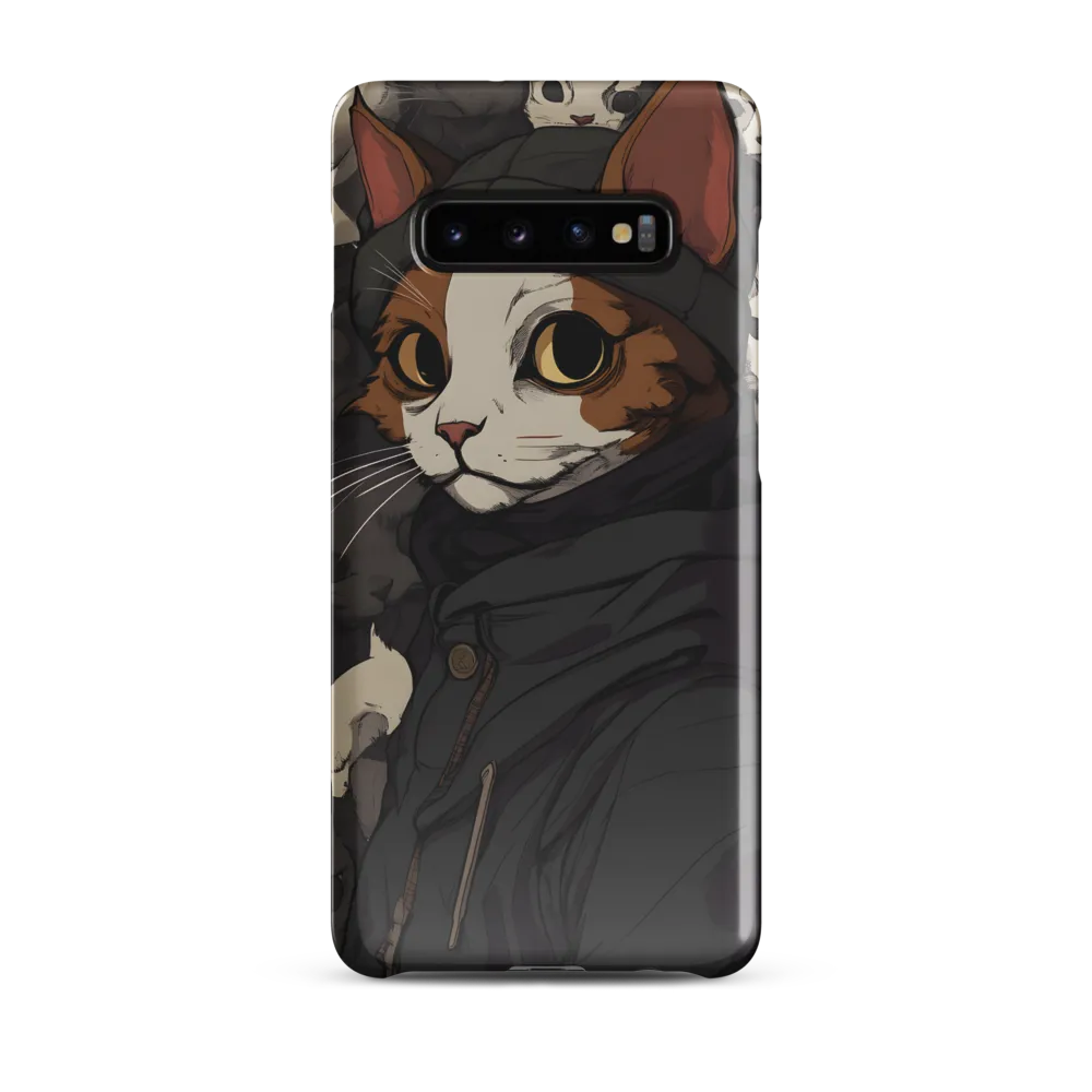 Whimsical Cat Portrait | Phone Case |  S10 Plus | Snap Case | Glossy