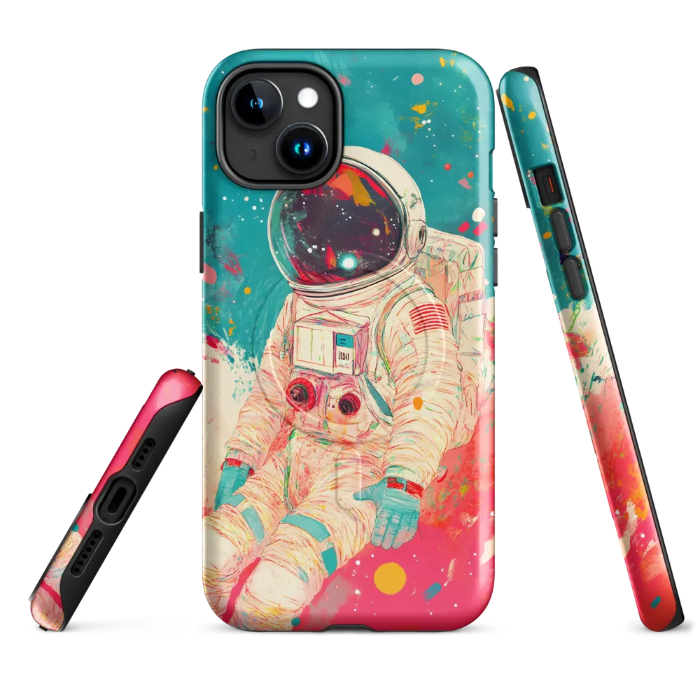 Cosmic Explorer: An Astronaut's Journey | Phone Case |  15 Plus | MagSafe® Tough Case | Glossy