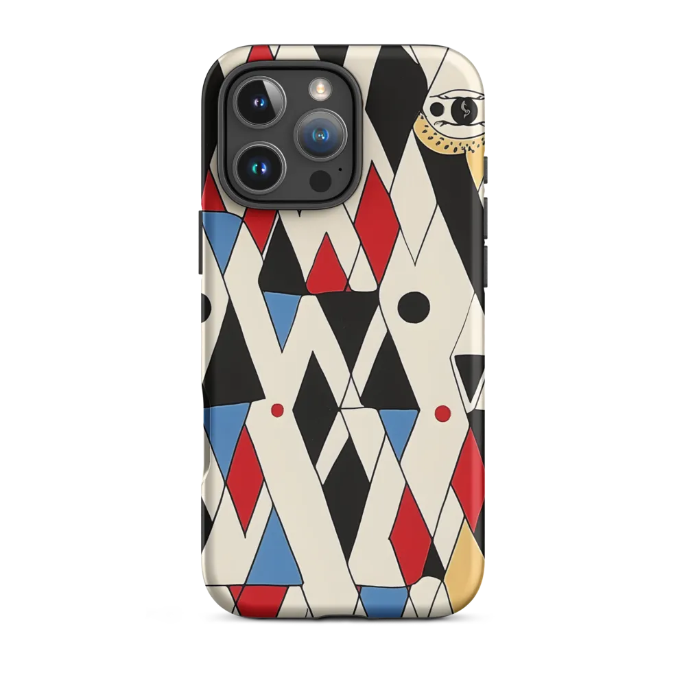 Dynamic Geometric Symphony | Phone Case |  16 Pro Max | Tough Case | Matte