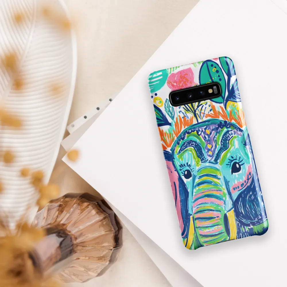 Whimsical Elephant Portrait | Phone Case |  S10 Plus | Snap Case | Glossy