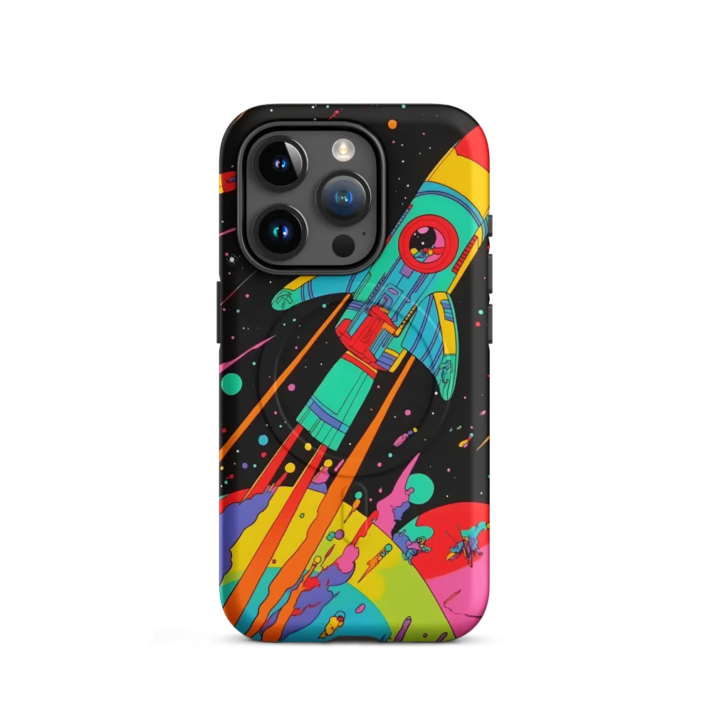 Cosmic Voyage: The Neon Lift-Off