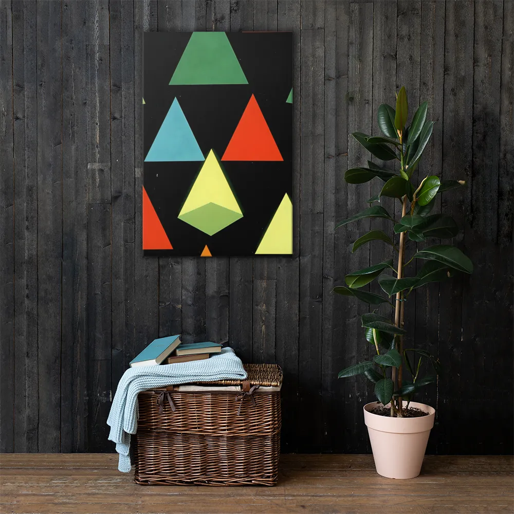 Geometric Harmony in Color | Canvas | 24″×36″
