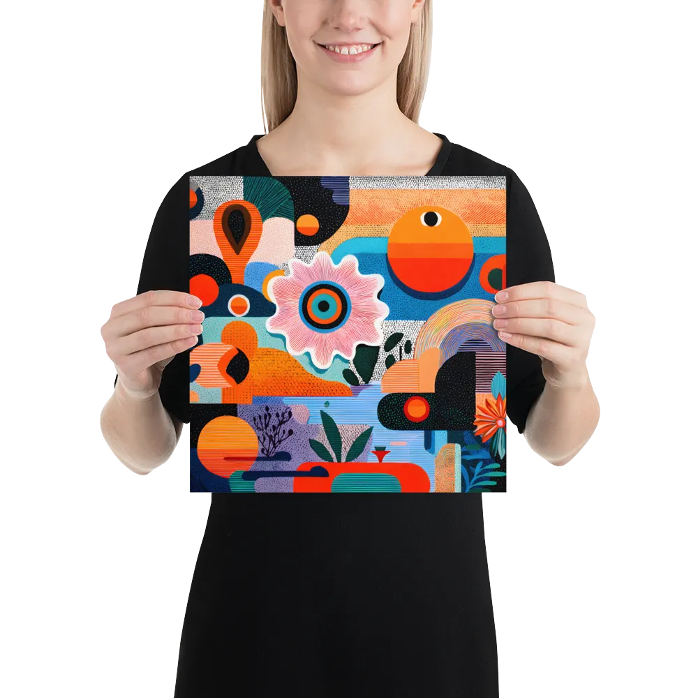 Blooming Geometry 
 Poster | 12″x 12″