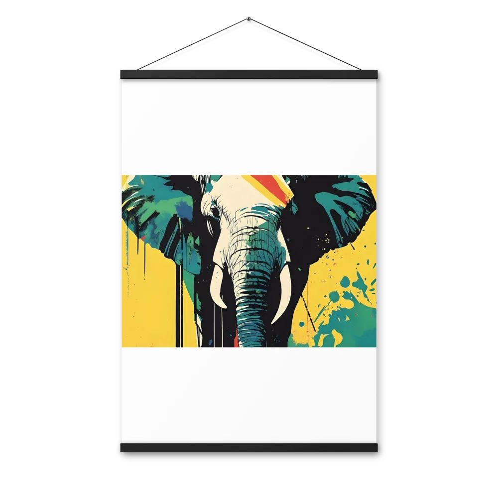 Elegance of the Wild: A Colorful Harmony | Poster With Black Wood Hanger | 24″×36″
