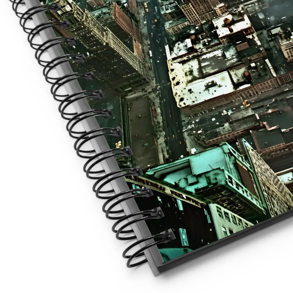 Aerial Symphony of Urban Life | Spiral Notebook