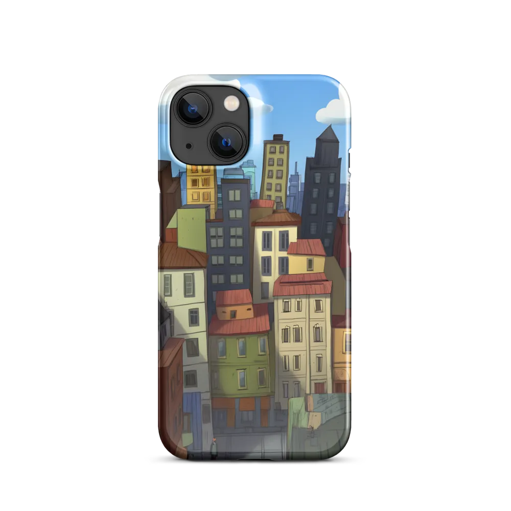 Urban Symphony: A Colorful Cityscape | Phone Case |  14 | Snap Case | Glossy