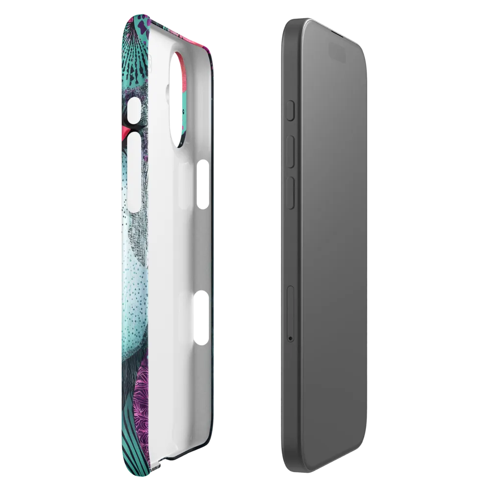 Mystical Beauty in Blue and Pink | Phone Case |  16 Plus | Snap Case | Matte
