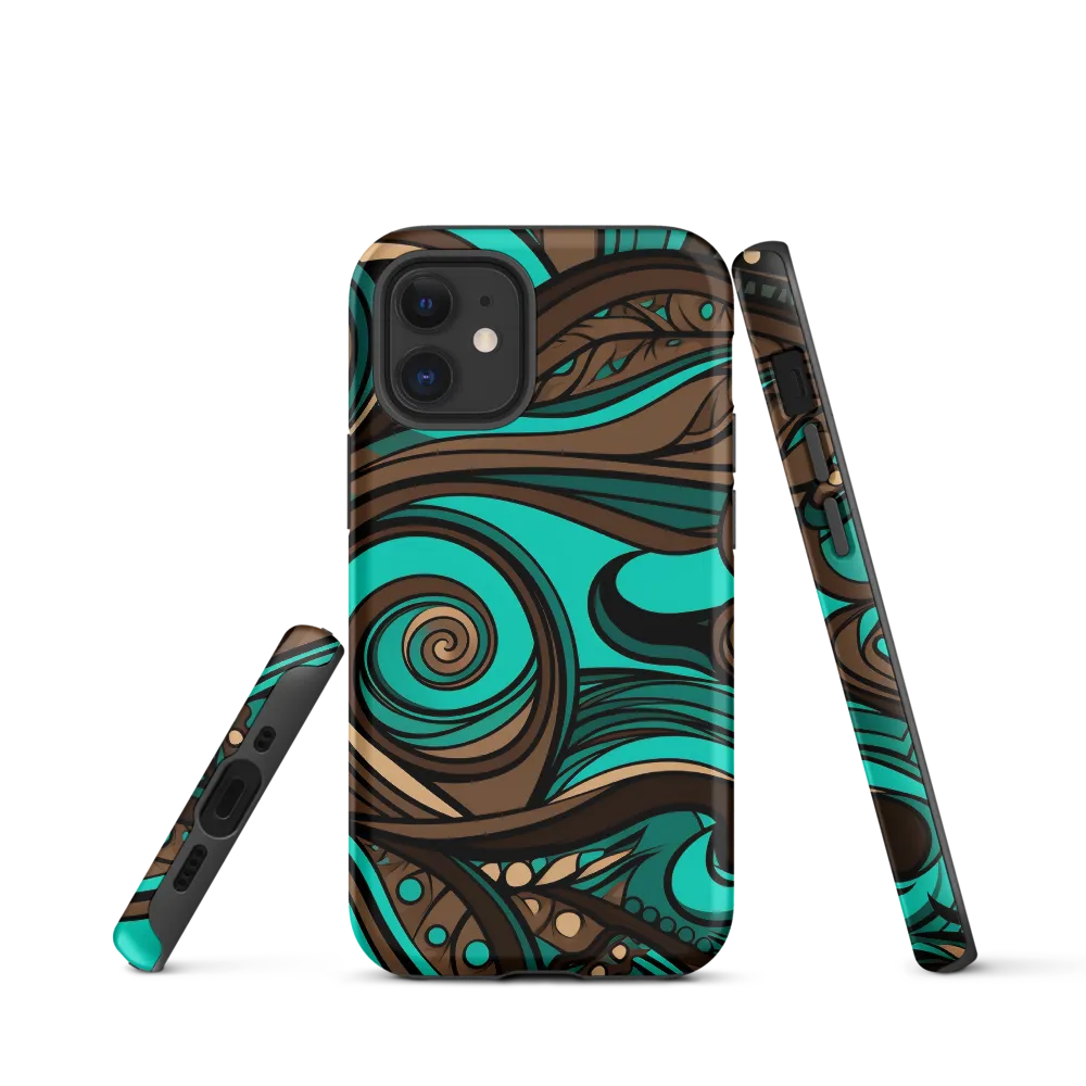 Fluctuating Currents | Phone Case |  12 mini | Tough Case | Matte