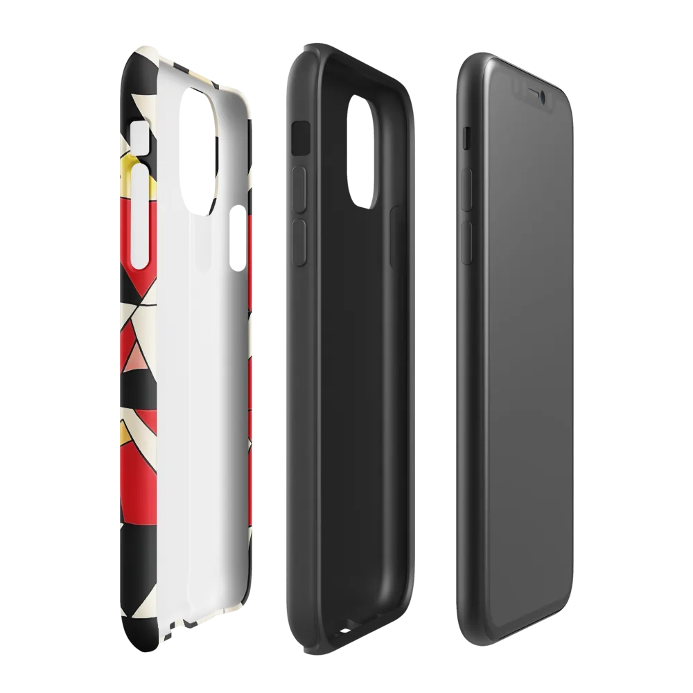 Dynamic Geometric Harmony | Phone Case |  11 | Tough Case | Glossy