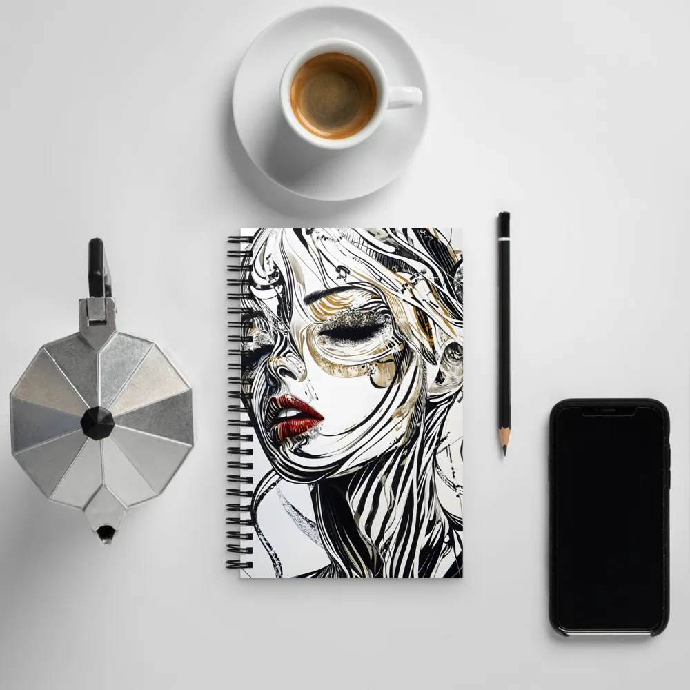 Whispers of Elegance | Spiral Notebook