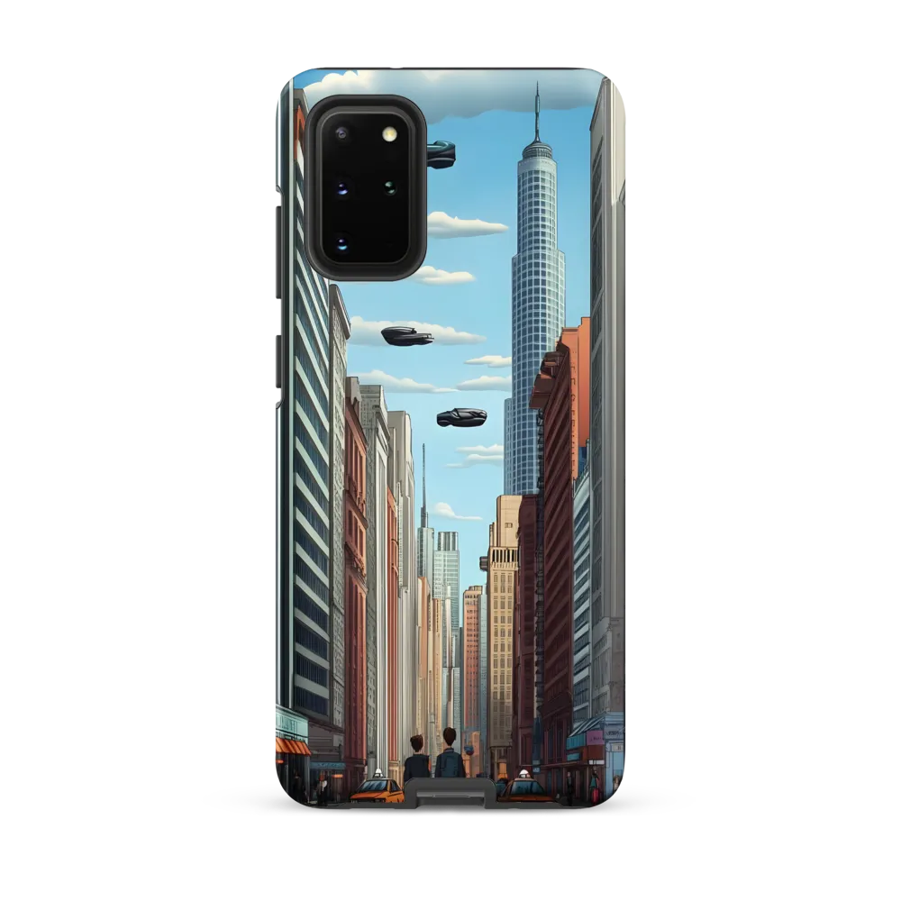 Futuristic Stroll through the Urban Skyline