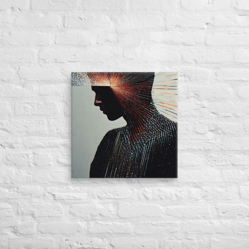 Radiant Reflection: An Abstract Journey of Thought | Canvas | 20″×20″
