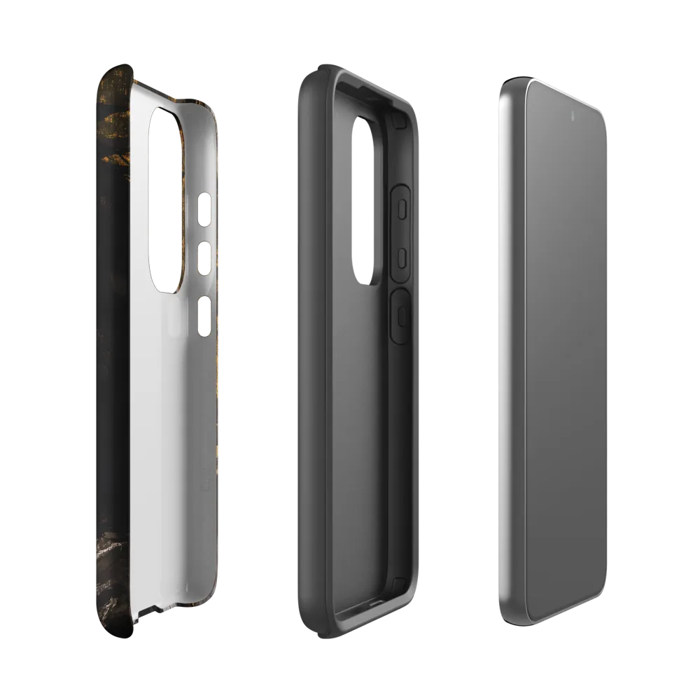Golden Elegance: A Modern Profile Portrait