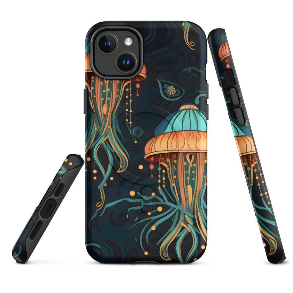 Symphony of Jellyfish | Phone Case |  14 Plus | MagSafe® Tough Case | Matte