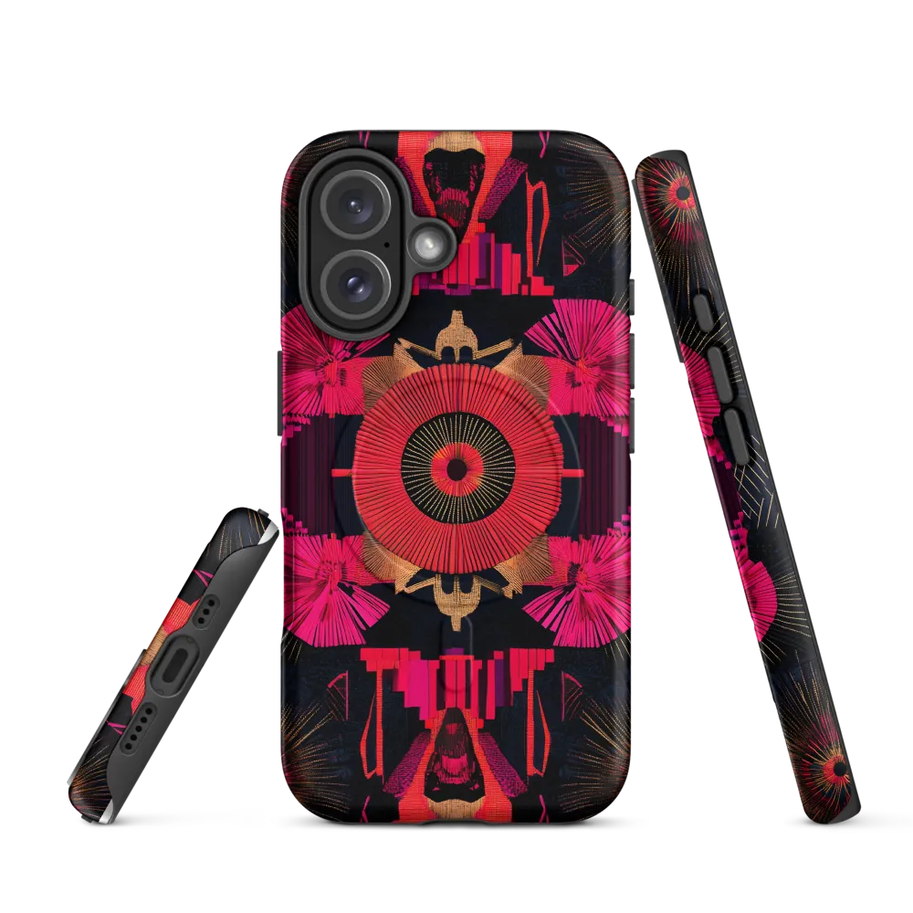 Dynamic Geometric Symphony | Phone Case |  16 | MagSafe® Tough Case | Matte