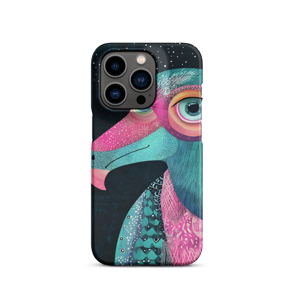 Whimsical Vulture: A Dance of Colors | Phone Case |  14 Pro | Snap Case | Matte