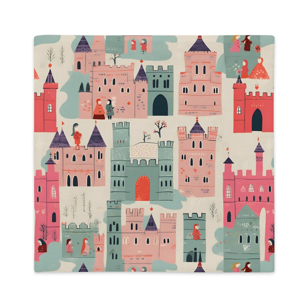 Enchanted Castles and Characters | Pillow Case | 22″×22″