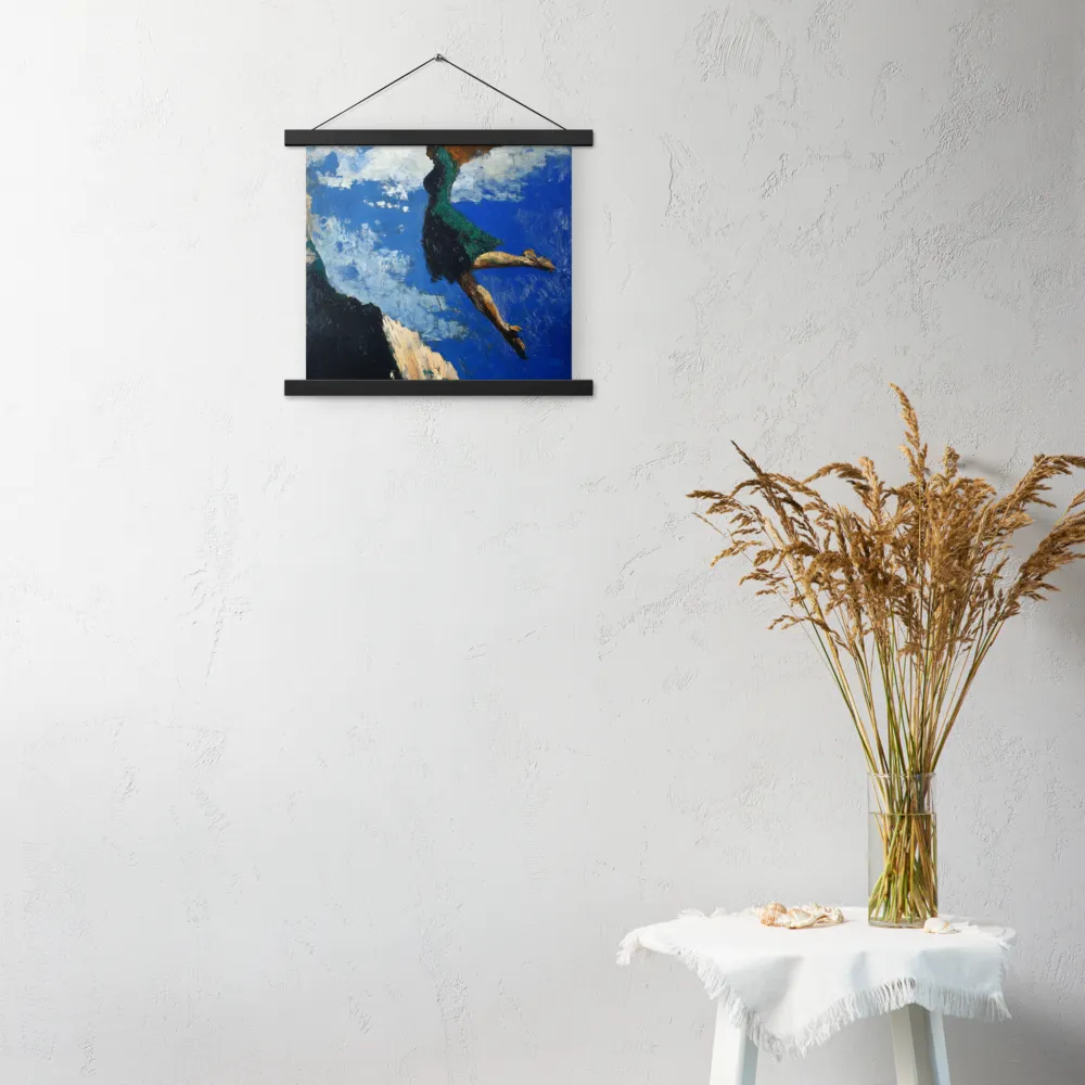 Boundless Ascent | Poster With Black Wood Hanger | 14″×14″