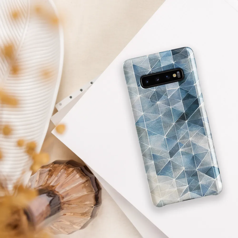 Geometric Harmony in Blue | Phone Case |  S10 Plus | Snap Case | Glossy