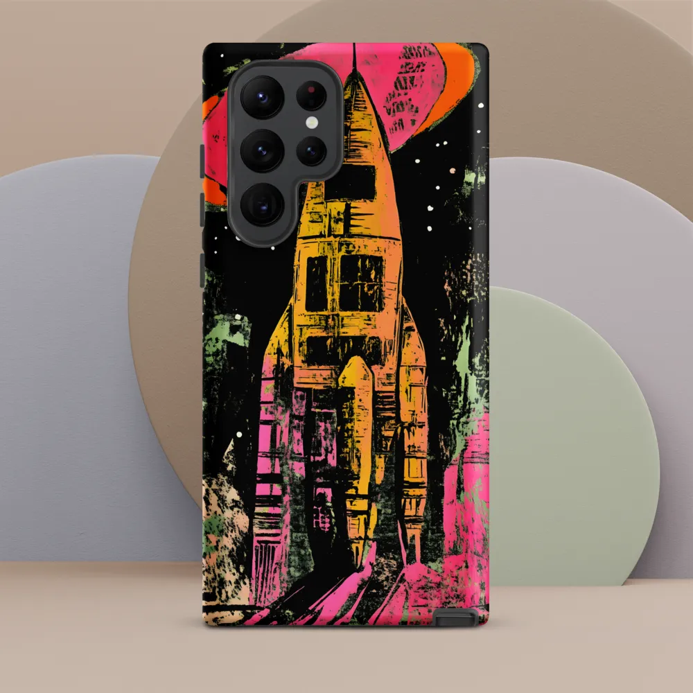 Cosmic Voyage: A Surreal Rocket Adventure