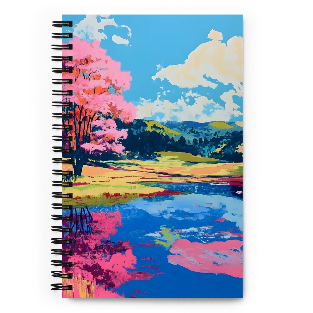 Reflections of a Pink Dreamscape | Spiral Notebook