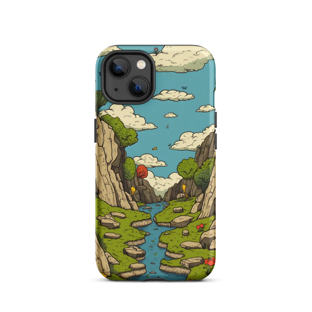 Whimsical Serenity: A Canyon Landscape