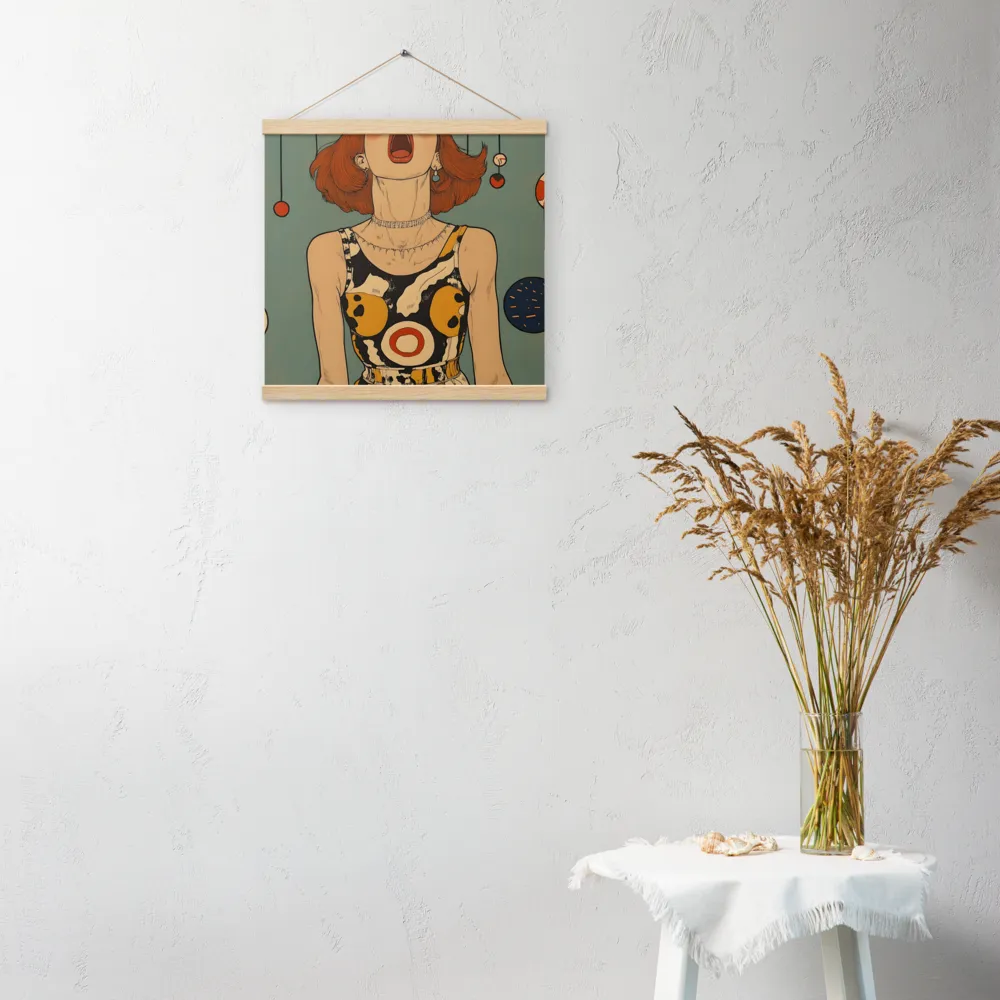 Awakening Expression | Poster With Oak Wood Hanger | 16″×16″