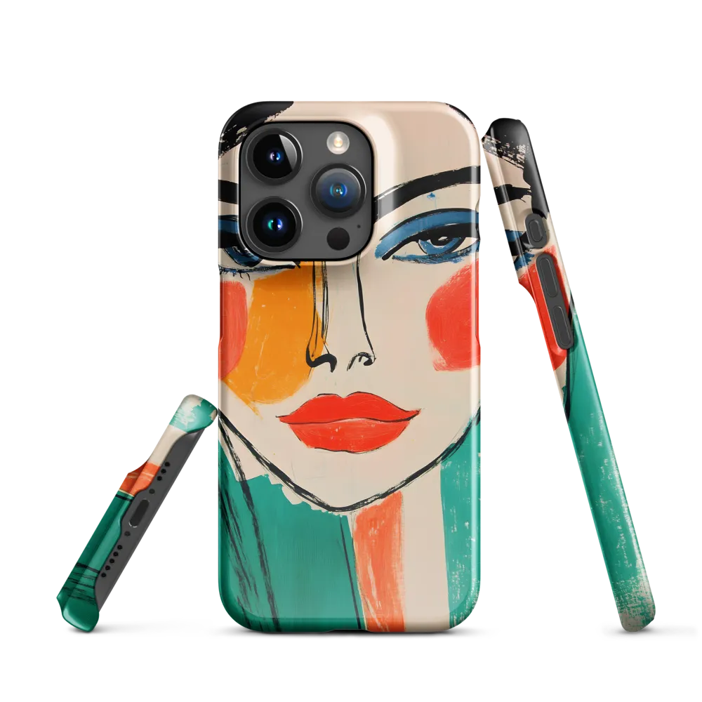 Vivid Portrait of a Modern Muse | Phone Case |  15 Pro | Snap Case | Glossy