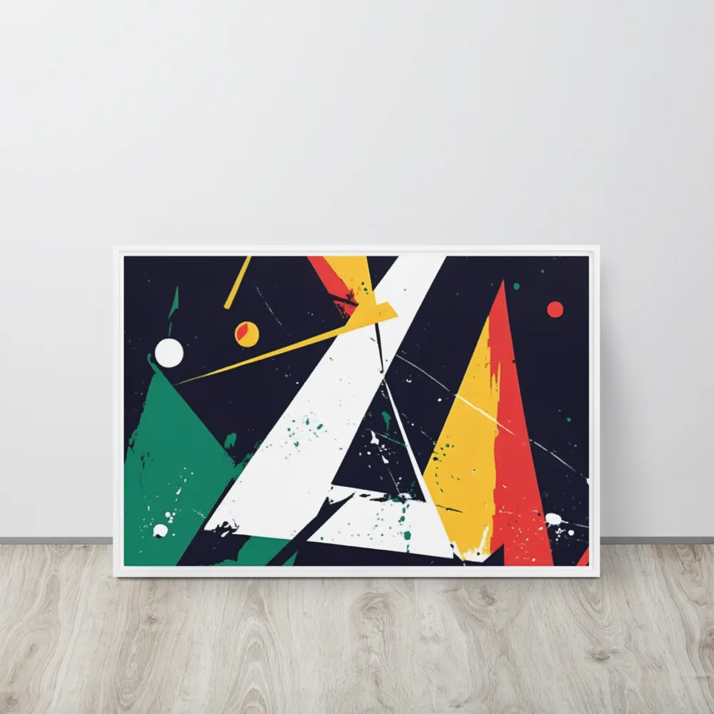 Dynamic Geometries | Canvas with White Frame | 20″×30″
