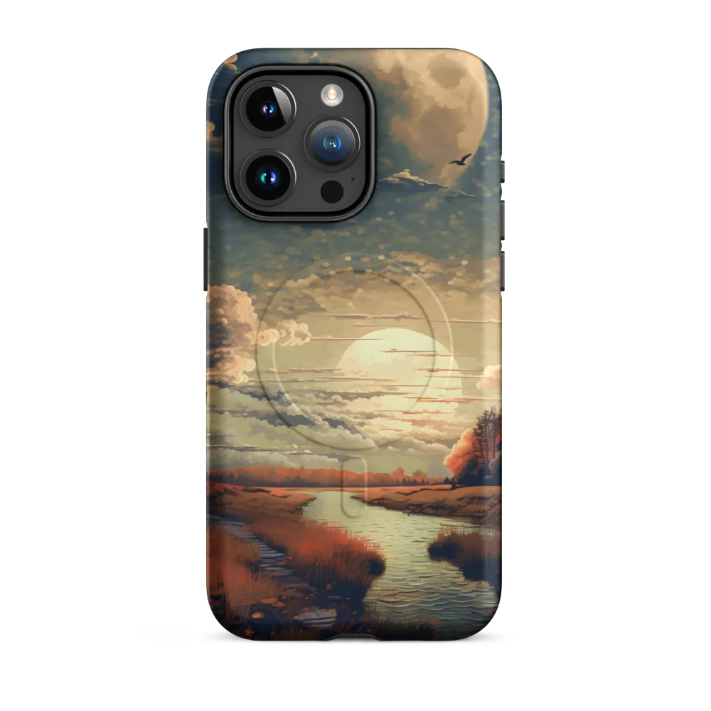Whispers of Dusk: A Tranquil River Landscape