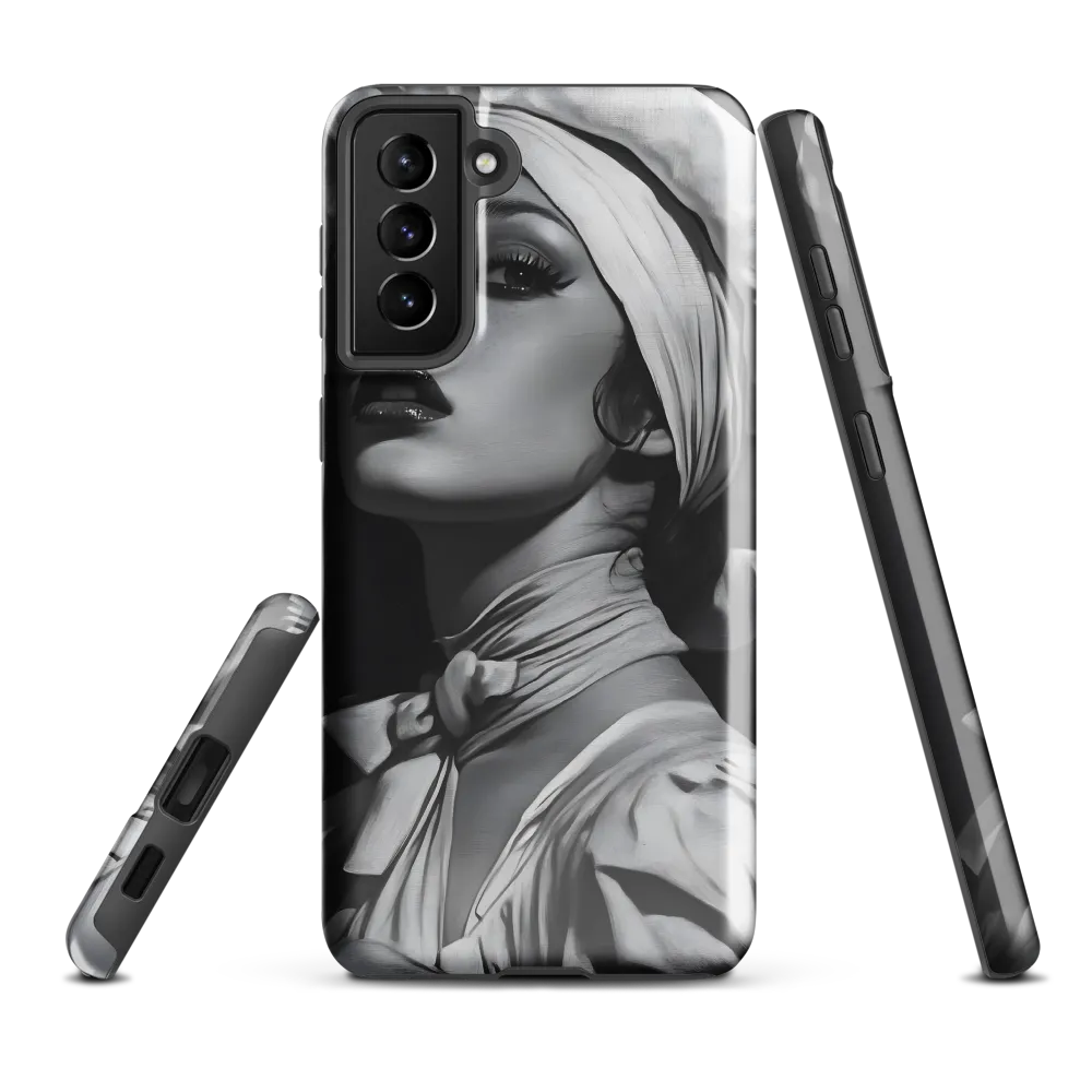 Timeless Elegance: A Charcoal Portrait of Grace