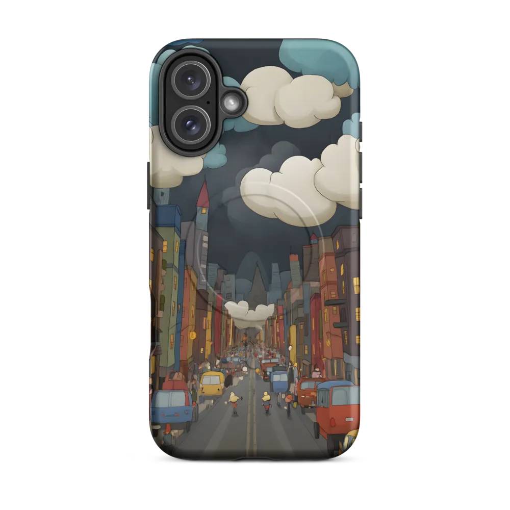 Urban Symphony: A City Awakens at Dusk | Phone Case |  16 Plus | MagSafe® Tough Case | Matte