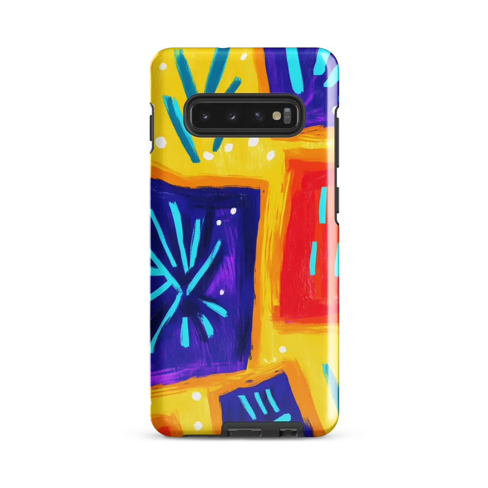 Vibrant Geometric Expressions | Phone Case |  S10 Plus | Tough Case | Glossy