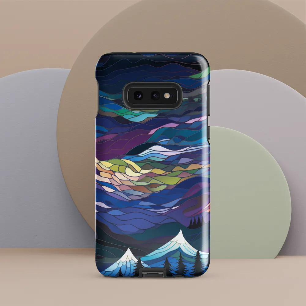 Twilight Peaks: An Abstract Mountain Landscape