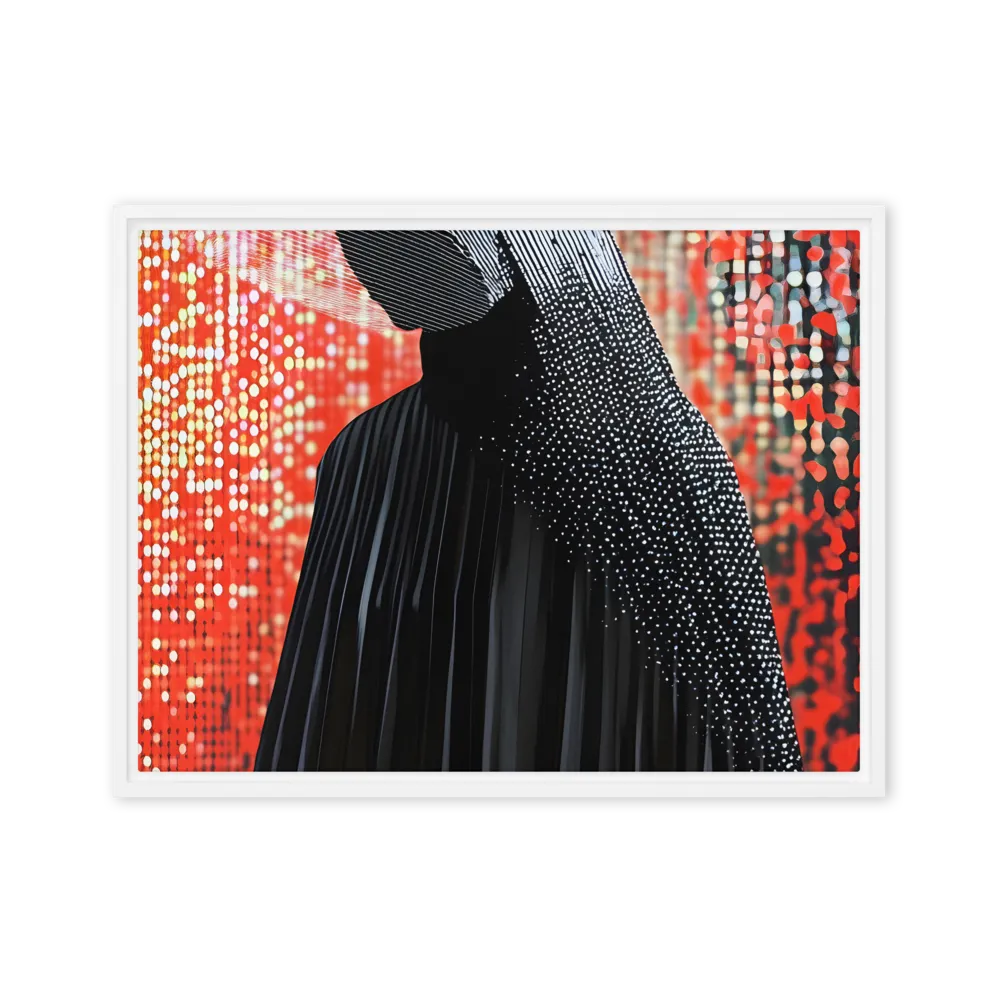 Veil of Modernity | Canvas with White Frame | 18″×24″