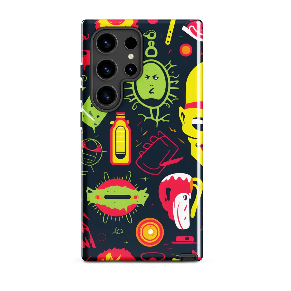 Neon Revelry: A Quirky Exploration of Modern Pop Art