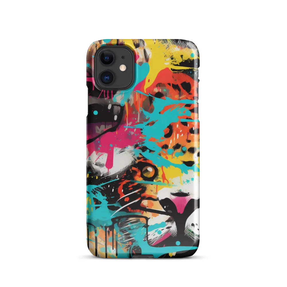 Fierce Fusion: Tiger and Lion in Graffiti | Phone Case |  11 | Snap Case | Glossy