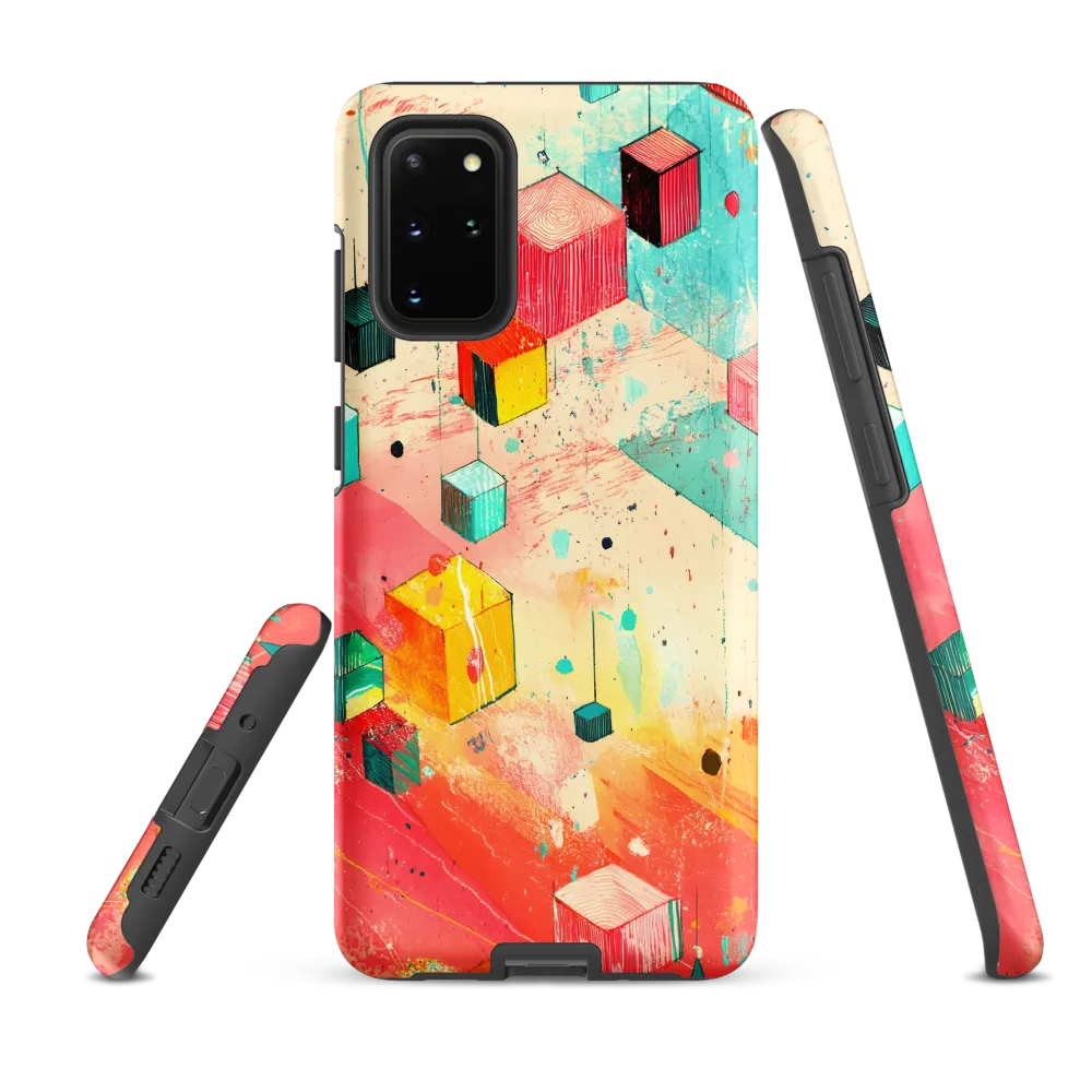 Suspended Cubes in Colorful Abstraction