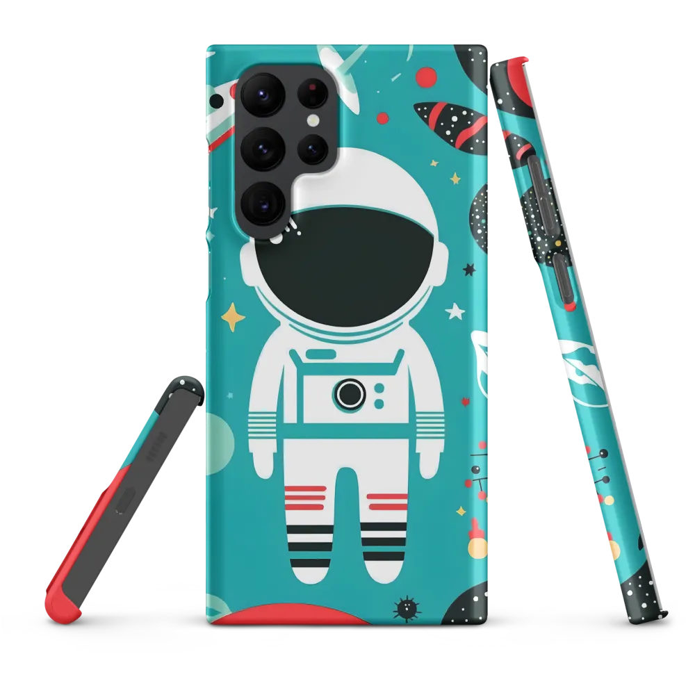 Whimsical Astronaut in Cosmic Wonderland