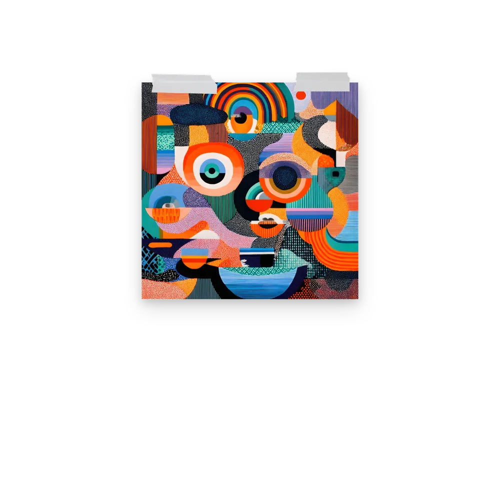 Chromatic Circles 
 Poster | 12″x 12″