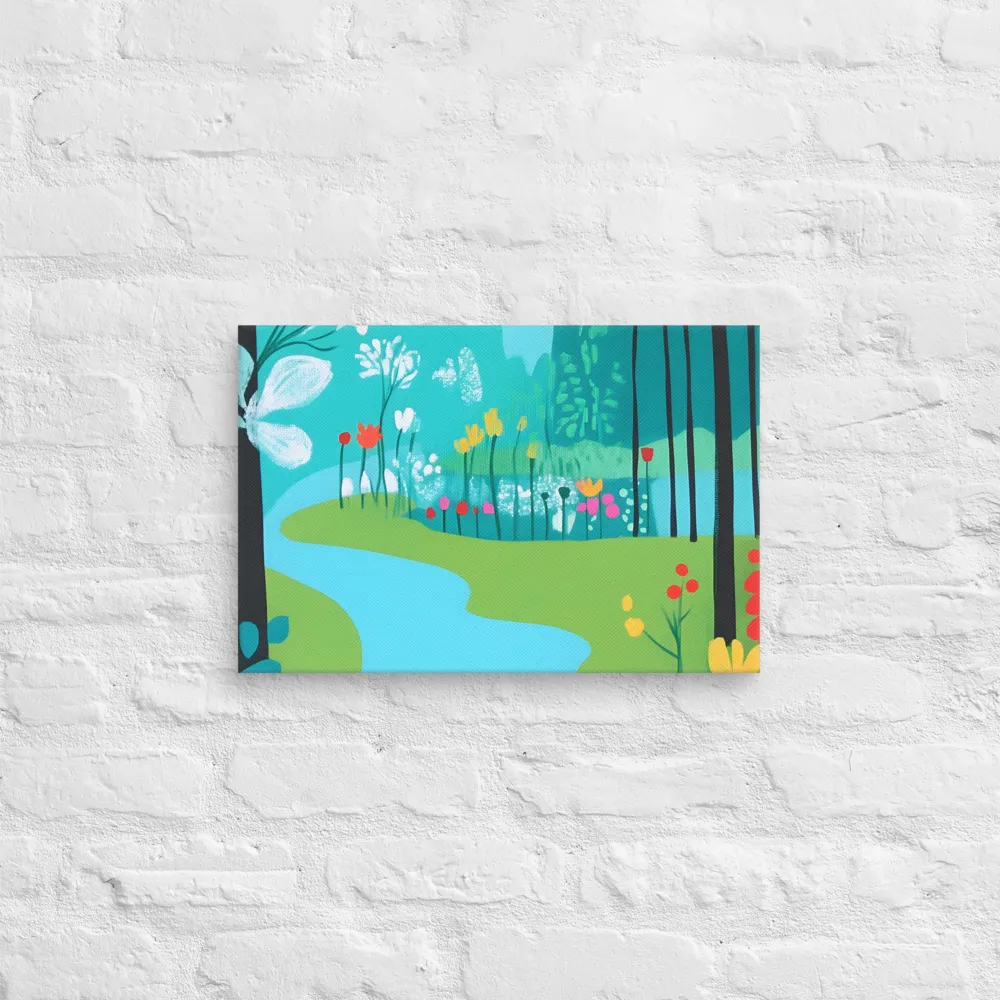 Whispers of Spring: A Colorful Retreat | Canvas | 12″×18″