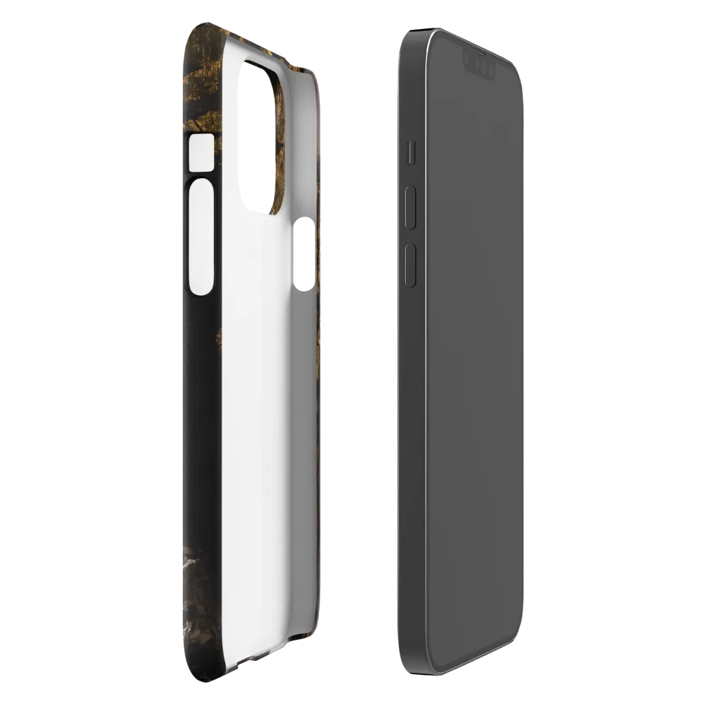 Golden Elegance: A Modern Profile Portrait | Phone Case |  13 Pro Max | Snap Case | Glossy