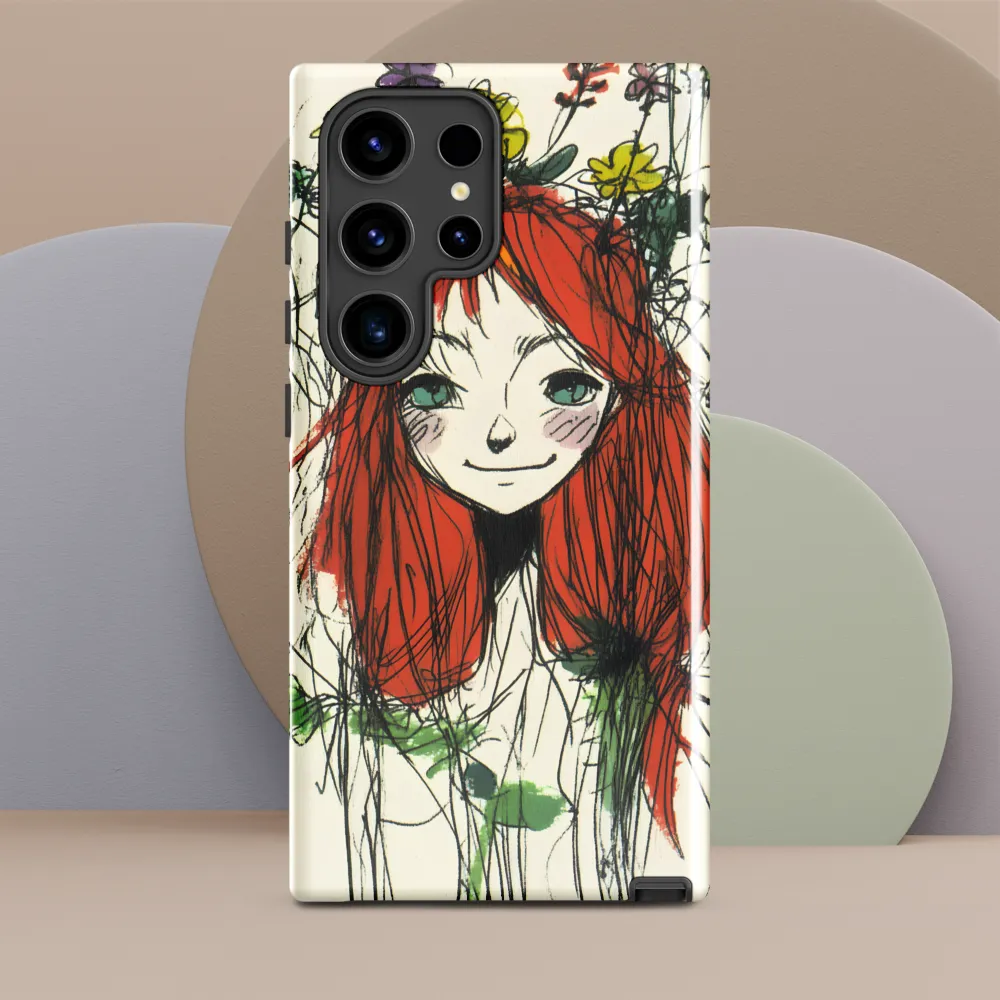 Whimsical Floral Portrait