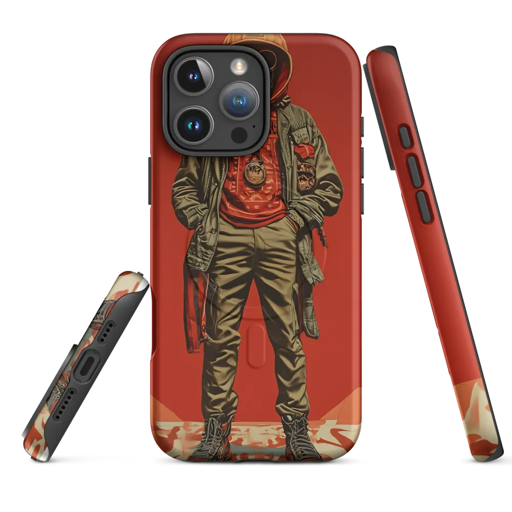 Urban Rebellion: The Skeleton Icon | Phone Case |  16 Pro Max | MagSafe® Tough Case | Matte